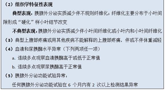 慢性胰腺炎的诊断分类和分期